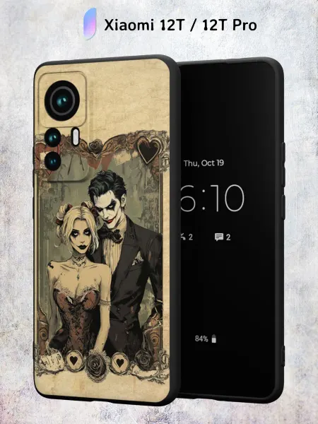 Secret.Case.Store Чехол на Xiaomi 12T 12T Pro с принтом Джокер и Харли