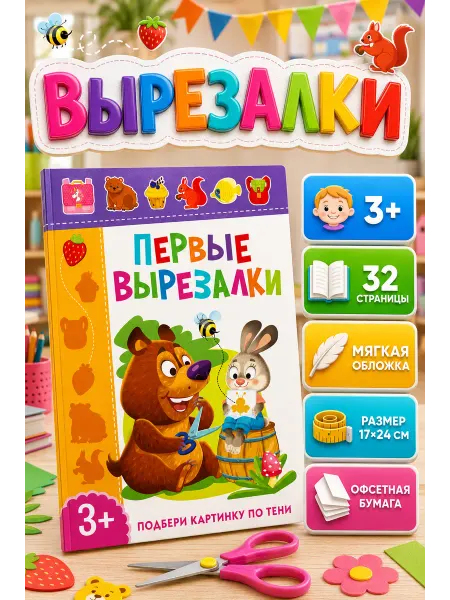 Владис Первые вырезалки. Подбери картинку по тени
