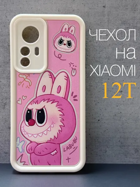 CRAZY CAT Чехол на Xiaomi 12T Labubu Коричневая