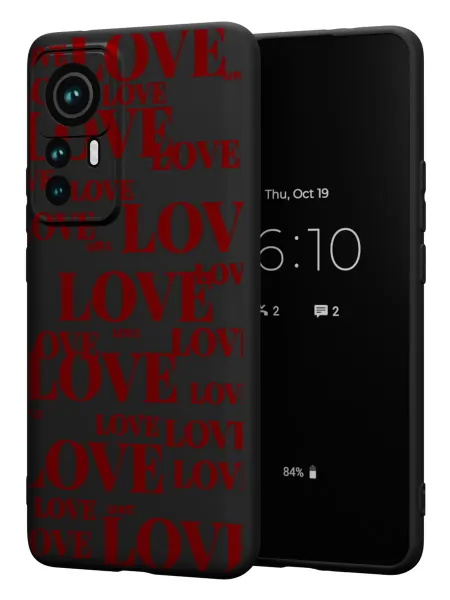 FACTORIA Чехол на Xiaomi 12T 12T Pro с принтом Надпись LOVE