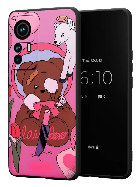 FACTORIA Чехол на Xiaomi 12T 12T Pro с принтом Мишка Y2K