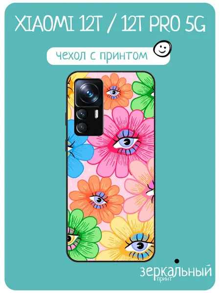 INCoverCase Чехол на Xiaomi 12T принт глаза y2k