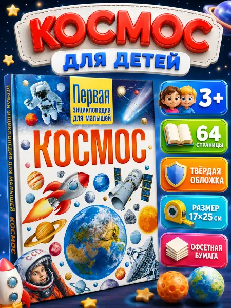 Владис Космос. Первая энциклопедия для малышей. Книги для детей