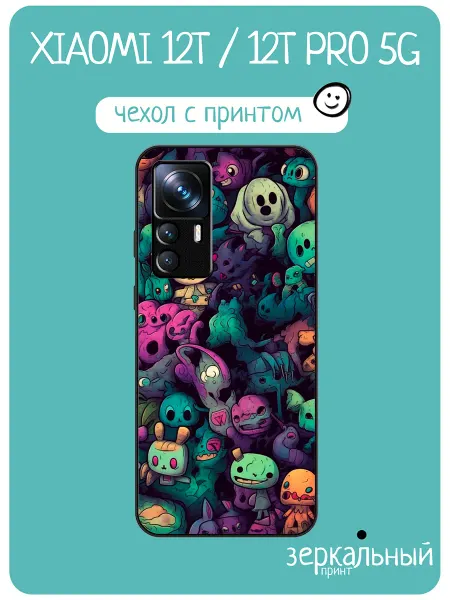 INCoverCase Чехол на Xiaomi 12T принт монстрики