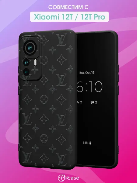 Kcase Чехол на Xiaomi 12T 12T Pro с принтом Louis Vuitton