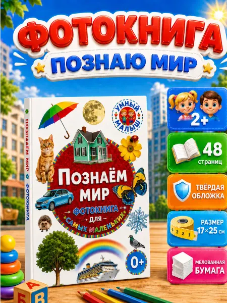 Владис Познаём мир. Фотокнига для маленьких детей. Умный малыш