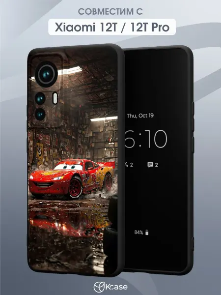 Kcase Чехол на Xiaomi 12T 12T Pro с принтом Молния Макквин