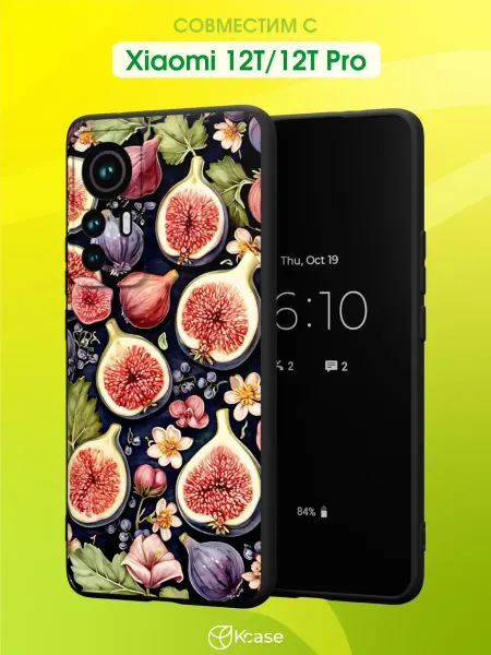 Kcase Чехол на Xiaomi 12T 12T Pro с принтом Фрукты