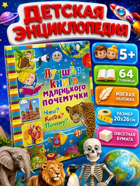Владис Лучшая книга маленького почемучки. Что Когда Почему