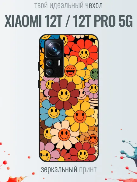 TrendyCase67 Чехол на Xiaomi 12T принт аниме цветочки