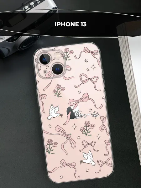 Avocase Чехол на iPhone 13 с бантиками