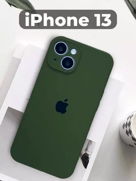 Case4you Силиконовый чехол для iPhone 13 (Айфон 13) с защитой камеры
