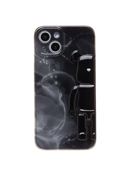 Promise mobile Чехол iPhone 13 силиконовый Мишка черный