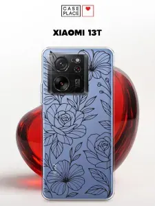Чехол на Сяоми 13T с цветочками