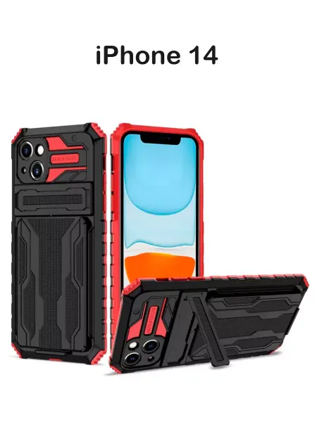 Black_suit Чехол с картхолдером на IPhone 14