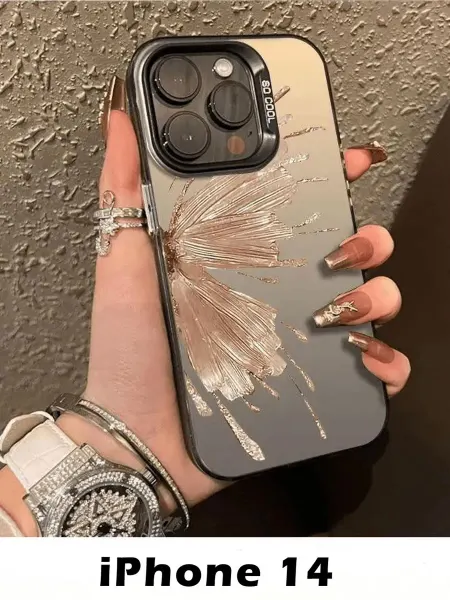 Чехол на iphone 14 с декоративным принтом крыльев