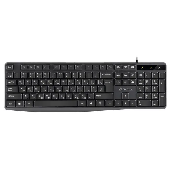 Клавиатура Oklick Черная, 145М, USB (1659983)