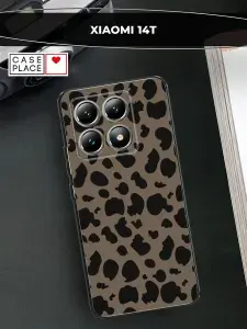 Силиконовый чехол на Xiaomi 14T / Xiaomi 14Т леопардовый