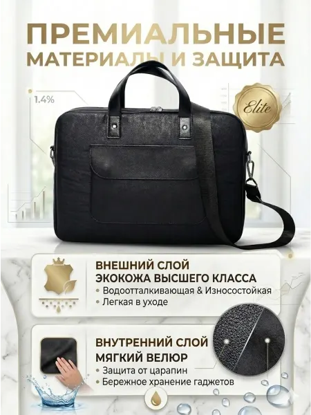 Сумка для ноутбука размеры 15,6" 16," и документов А4
