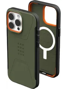 Чехол для мобильного телефона UAG iPhone 15 Pro Max 6,7 дюймов, Civilian, совместимый с зарядкой MagSafe, модный противоударный и нескользящий, защитный чехол военного класса