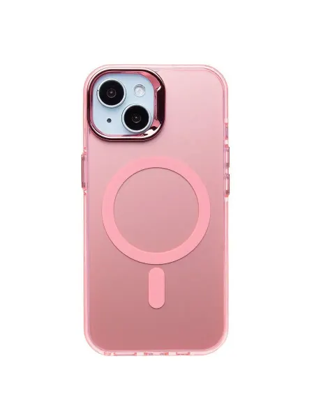 Акмис Чехол-накладка для Apple iPhone 15 (розовый) - SM025 SafeMag