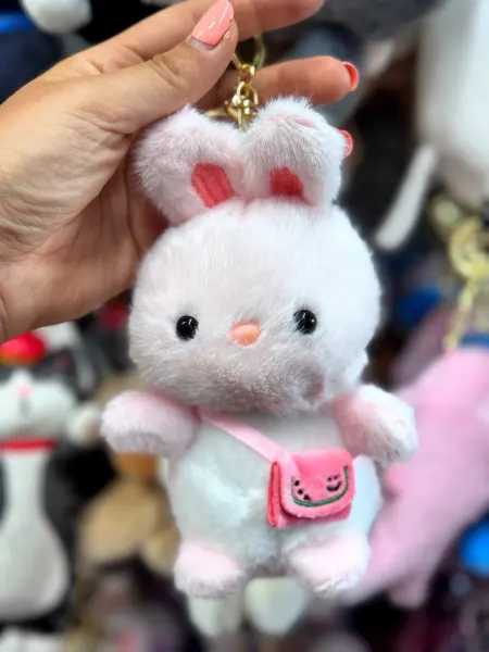 Unicorn Toys Мягкая игрушка брелок плюшевый зайка 15 см