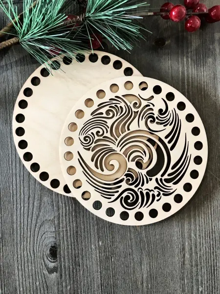 WoodFishka Донышки для вязания 15 см (2 штуки)