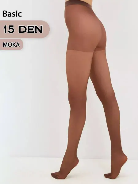 AlexTextile Капроновые колготки 15d moka 1 шт