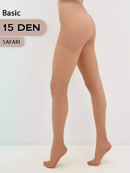 AlexTextile Капроновые колготки 15d safari 1 шт