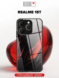 Чехол на Реалми 15Т стеклянный