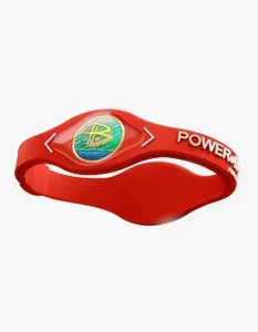 Энергетический браслет Power Balance с турмалином, цвет Красный с белой надписью, размер XS (длина) 16 см.