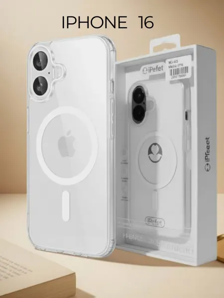 BRO.Shop Чехол на iPhone 16 прозрачный с MagSafe