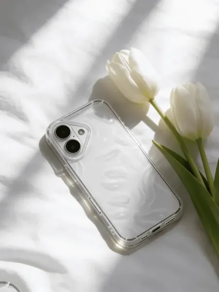 CaseLixx Чехол на iPhone 16 прозрачный рельефный