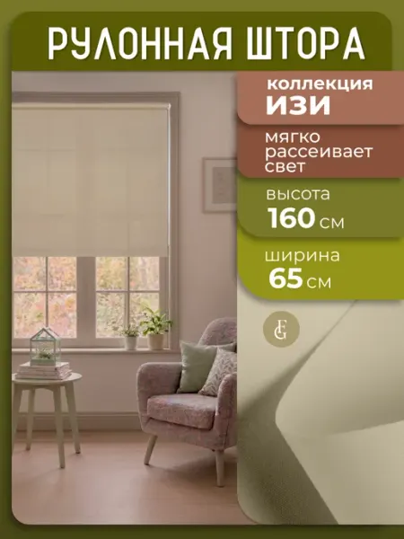 FRANC GARDINER Рулонные шторы 65 на 160 жалюзи на окна ИЗИ