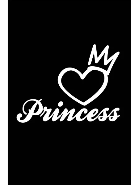 LionStyle Наклейка Принцесса, Princess 16х12 см