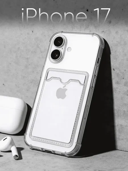 CaseLixx Чехол на iPhone 17 с картой прозрачный противоударный