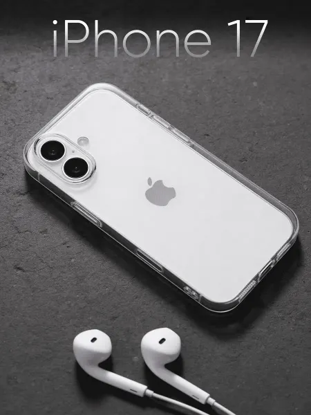 CaseLixx Чехол на iPhone 17 прозрачный силиконовый