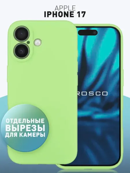 Rosco Тонкий чехол на iPhone 17 светло-зеленый