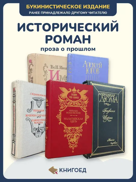 Книгоед Исторические романы Иванов Югов Данилевский Волконский