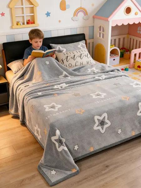 IKEA Плед 180х200 детский плюшевый на кровать