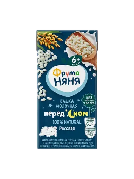 ФрутоНяня Кашка молочная рисовая 200 мл Р062004 1999