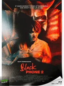 Постер Чёрный телефон 2, The Black Phone 2 (2025), по мотивам фильма, для интерьера, А3 (420х297 мм), Постер Плакат