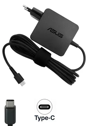 Зарядное устройство для ноутбука Asus, ZenBook UX370UA-EA346R, 20V - 2.25A, (Штекер: Type-C) 45 Вт Квадратный