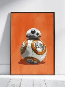 Плакат на стену для интерьера Звездные войны (BB-8 - 2) - Постер по фильму, кино, сериалу формата А3 (30x42 см)
