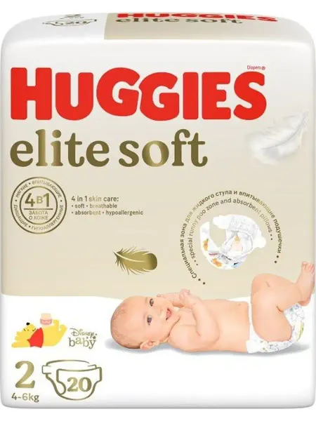 Altaimag Подгузники Huggies Elite Soft 2 (4-6кг), 20шт
