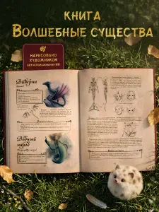 Книга Волшебные существа по вселенной "Гарри Поттера" подарок