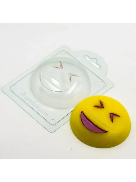 AnyMolds Пластиковая форма для мыла и шоколада Смайлик 2