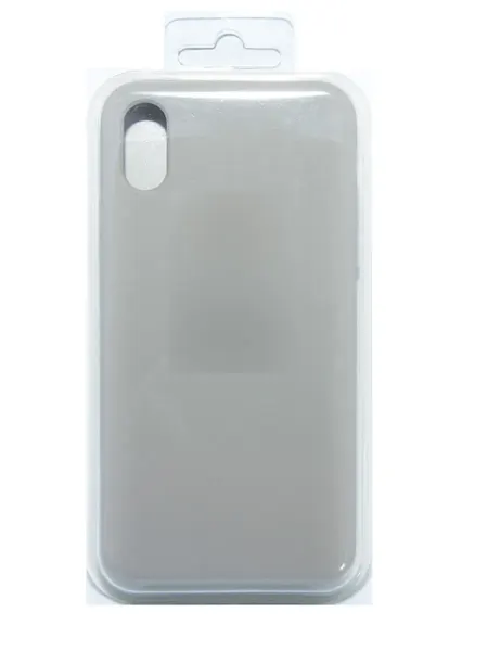 NoName Чехол-накладка для iPhone X XS SILICONE CASE светло-серый (2