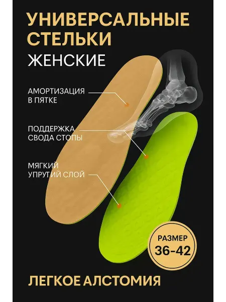 Ded Moroz 2 стельки женские универсальные 36-42