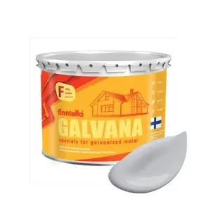 Краска для бетона и оцинковки GALVANA FINNTELLA,цвет TUULI серый, 2,7л